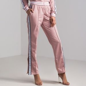 pink champion track pants